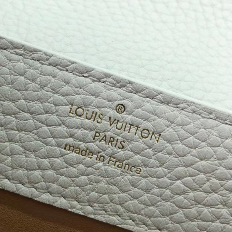 Louis Vuitton CAPUCINES BB Taurillon Leather Bag M57941 Snow